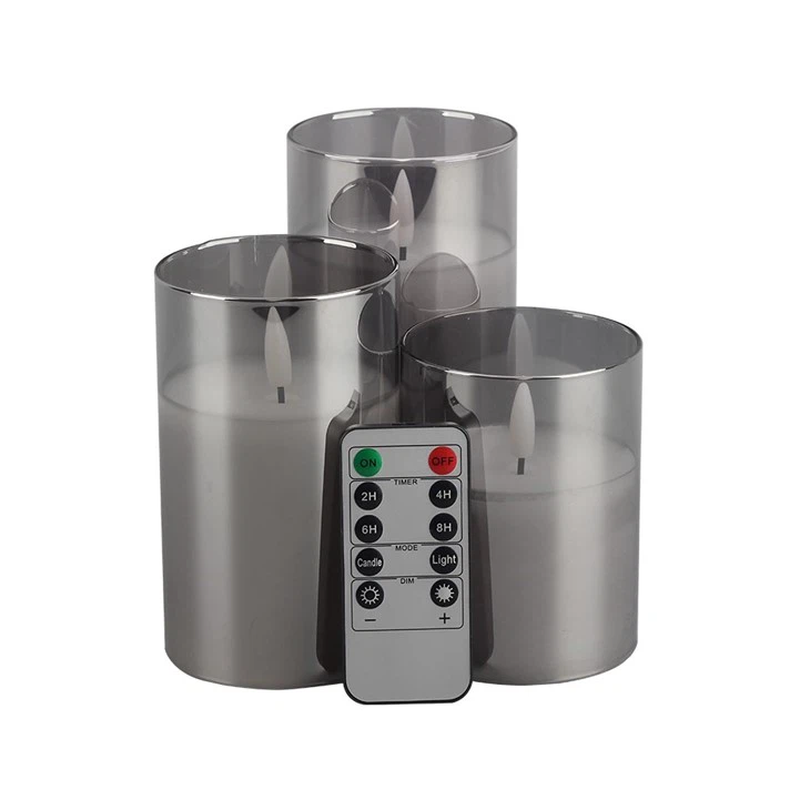 LED Flameless Candles Electronic Candle Lights1 Set Of 3 With Remote Control